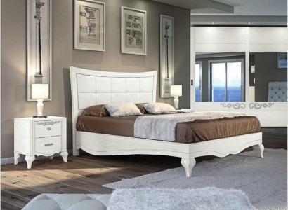 Bett Doppelbett Betten Polster Holz Designer Doppel Bettrahmen Weiß Bettgestelle